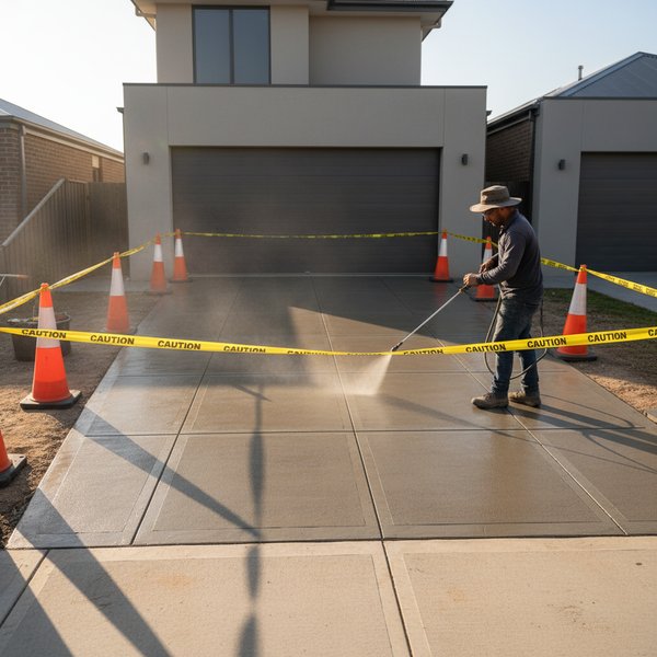 Concrete Driveways - Step 2: Excavation and compacted road base so the cement driveway won’t move in Adelaide